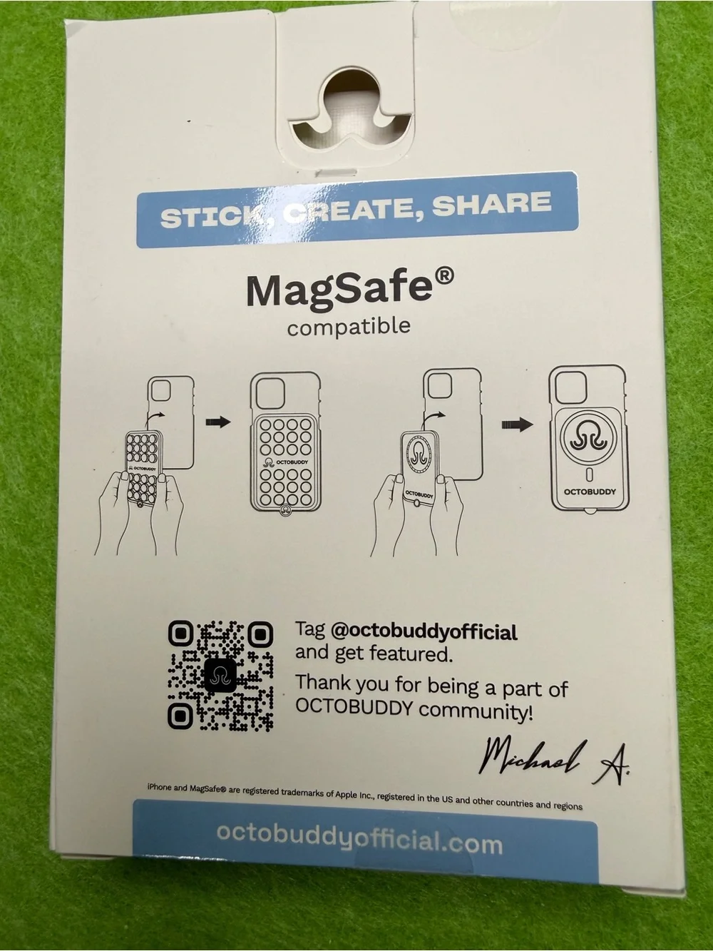 Red Magnetic Silicone Phone Grip Mount